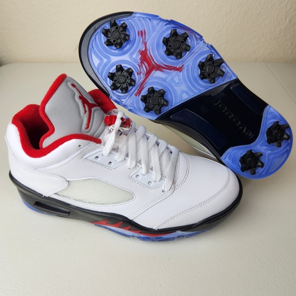 Jordan 5 Low Golf "Fire Red" Shoes Men's sz 6 CU4523-100 NEW - Picture 6 of 11